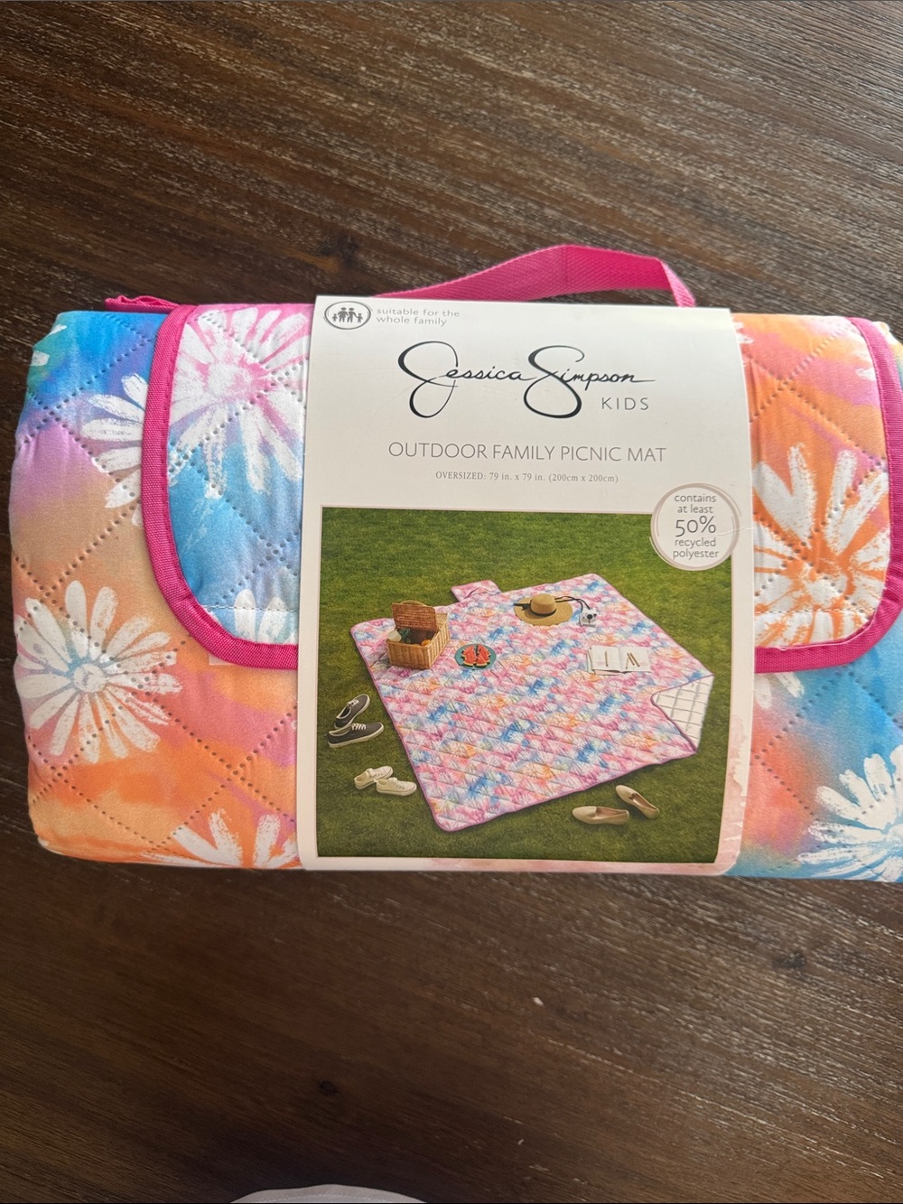 Jessica Simpson outdoor Family Picnic Mat - 79X79 in